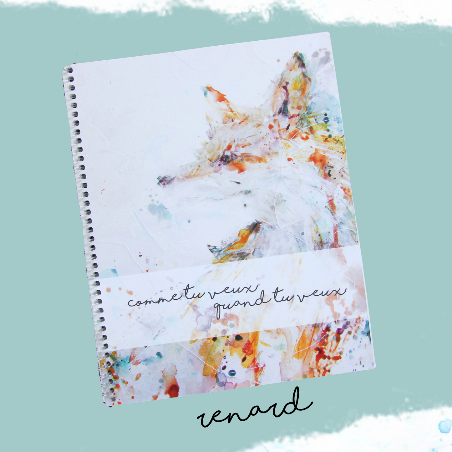 agenda non daté couverture renard