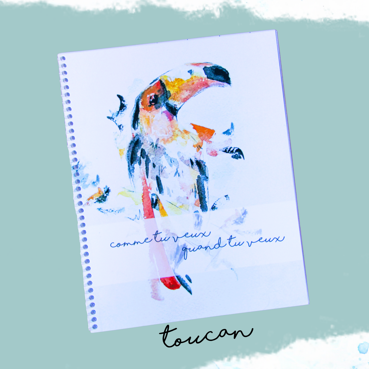 agenda non daté couverture toucan