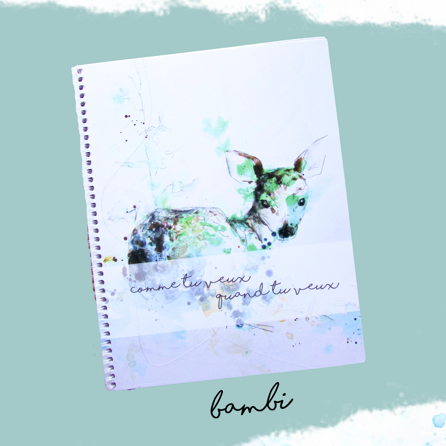 agenda non daté couverture bambi