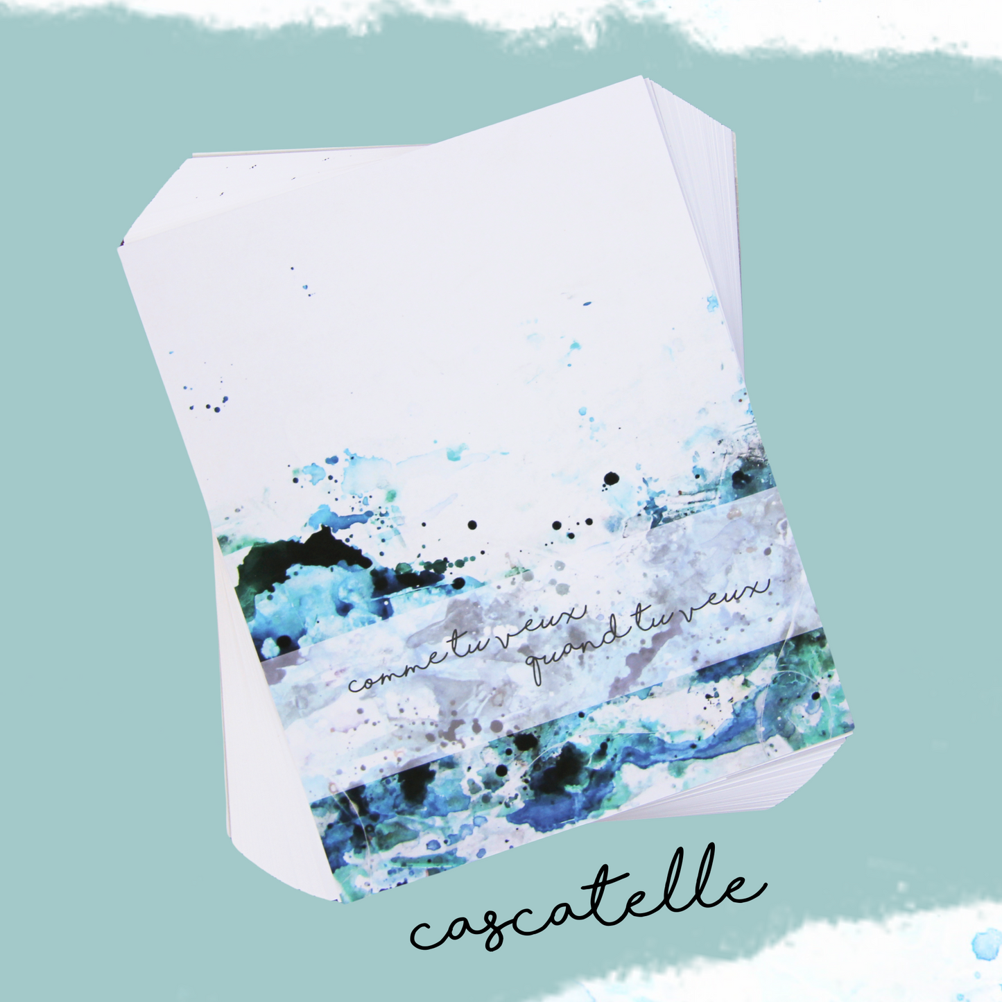 couverture du bullet journal non relié cascatelle