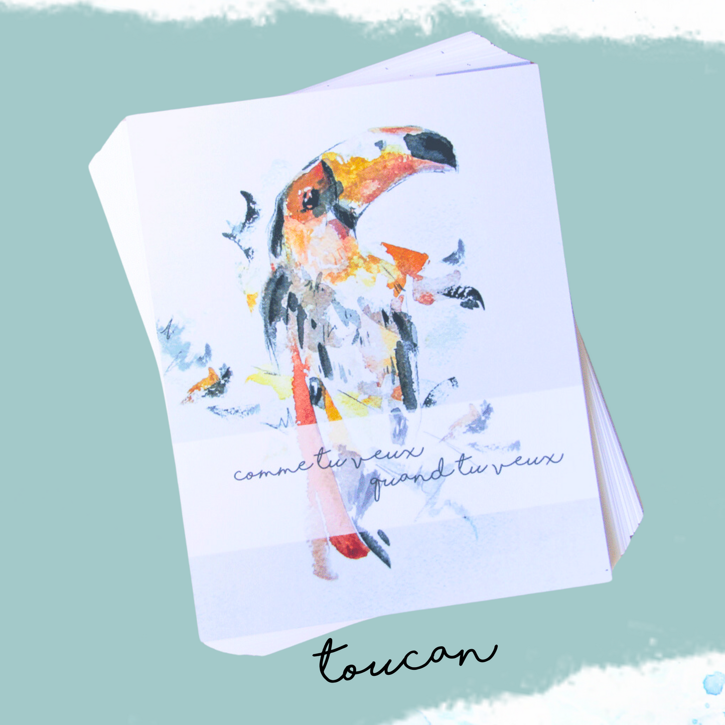 couverture du bullet journal non relié toucan