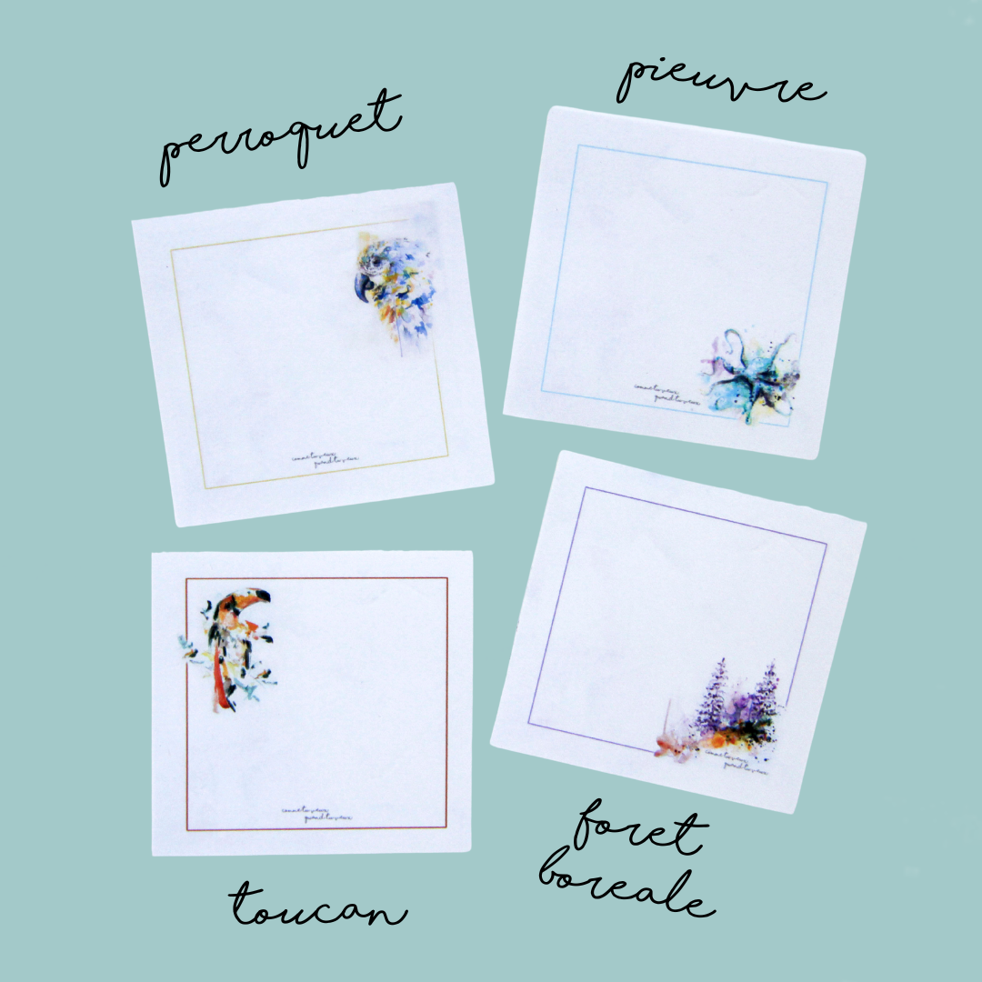 Bloc-notes autocollant
