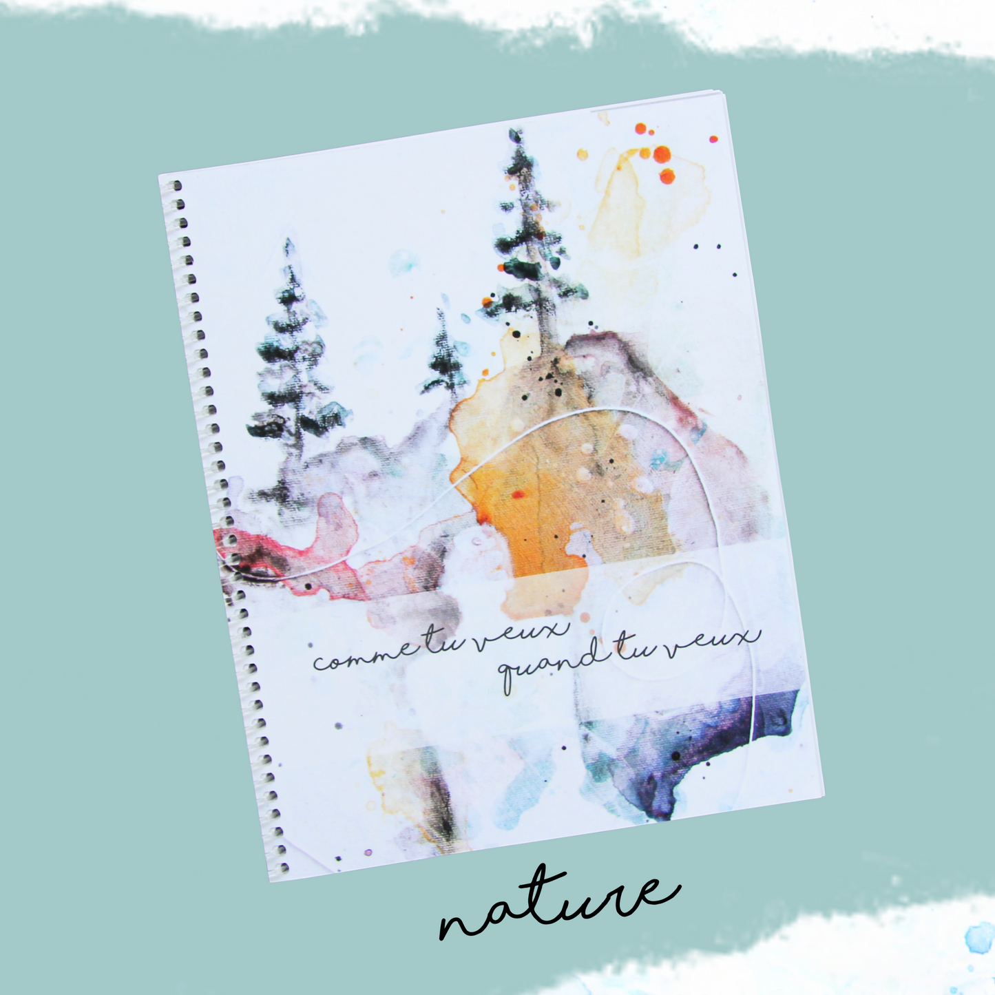 agenda non daté couverture nature