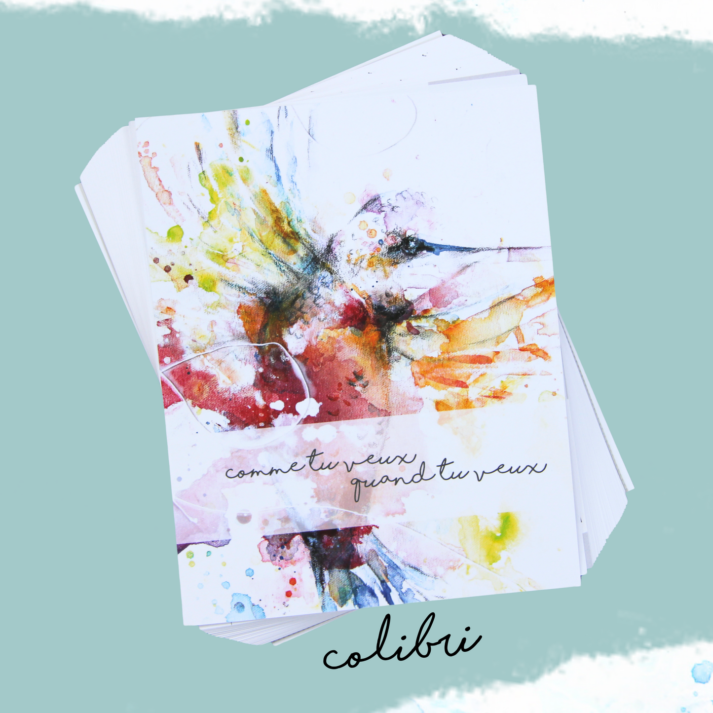 couverture du bullet journal non relié colibri