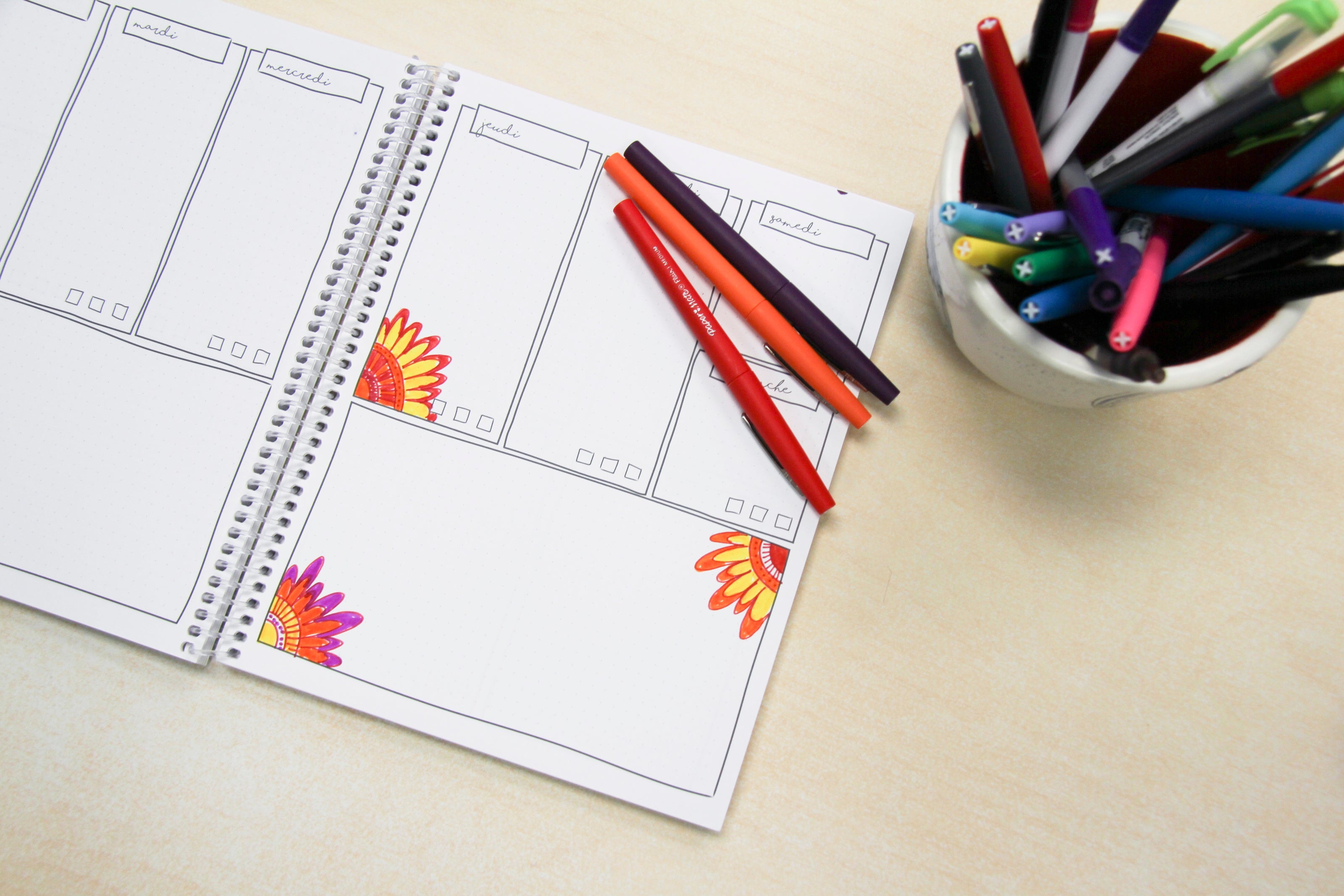 Image d'inspiration agenda planificateur