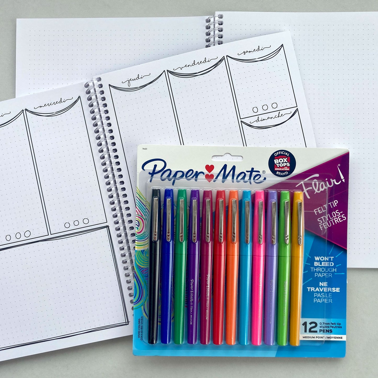 Trio Comme tu veux Quand tu veux avec Papermate réguliers